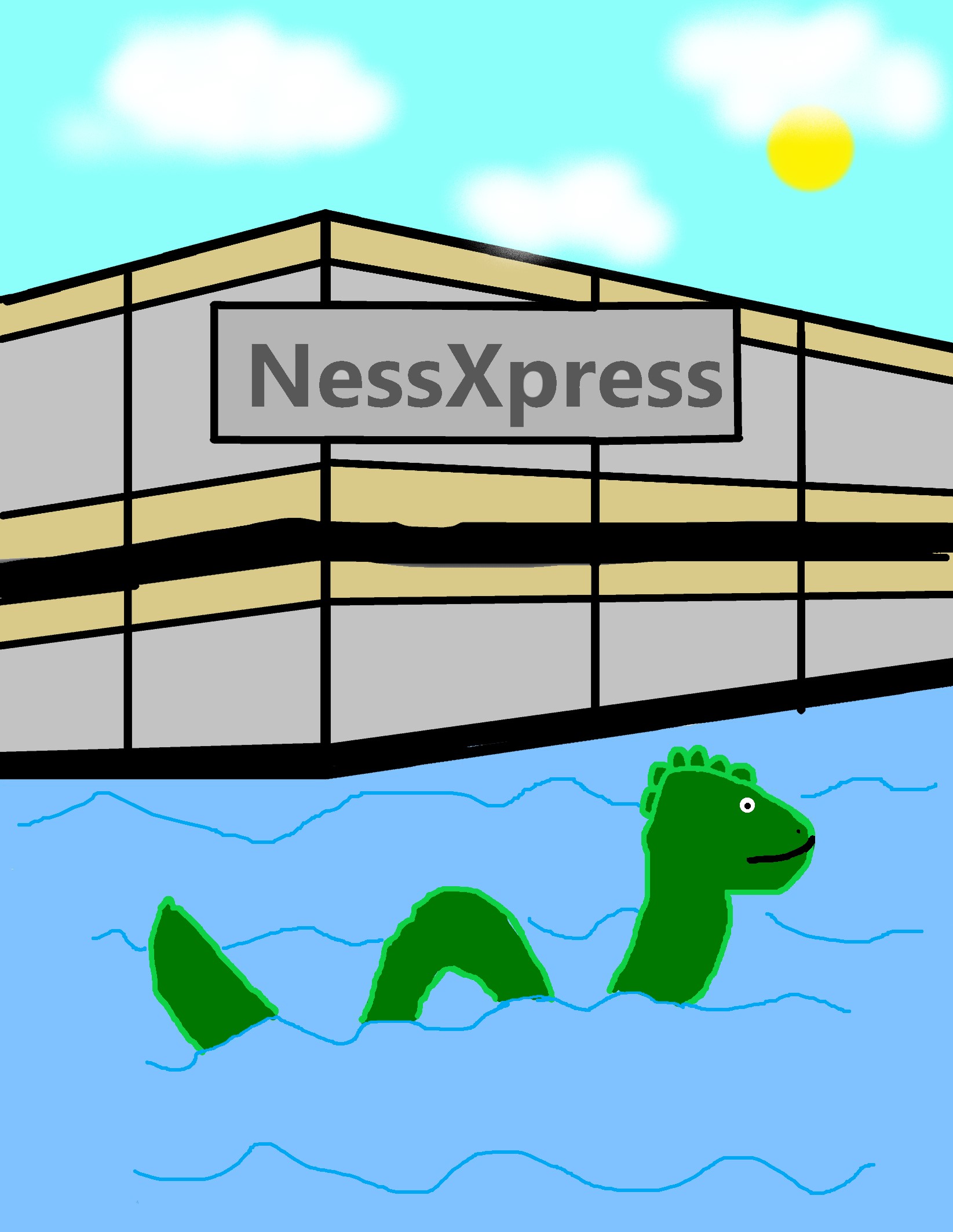 Logo NessXpress erstellt von Victoria, Nada und Simon